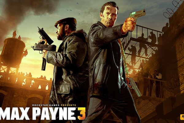 Max payne 3. deathmatch. rockstar games. dlc. Max Payne es un prisionero en el cielo. bandidos con ametralladoras, Uzi, desertor