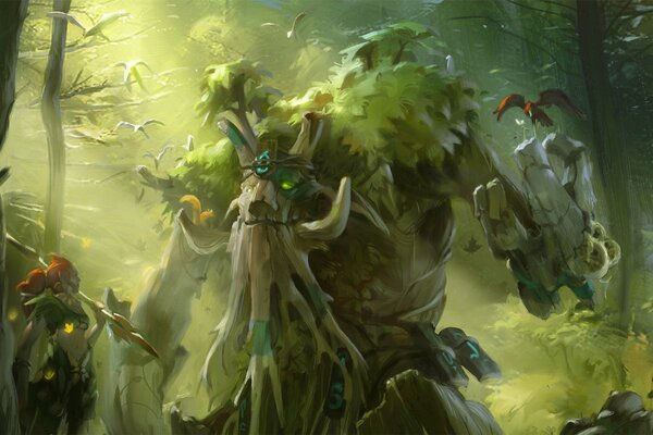 Derovo antico nella foresta di Dota2