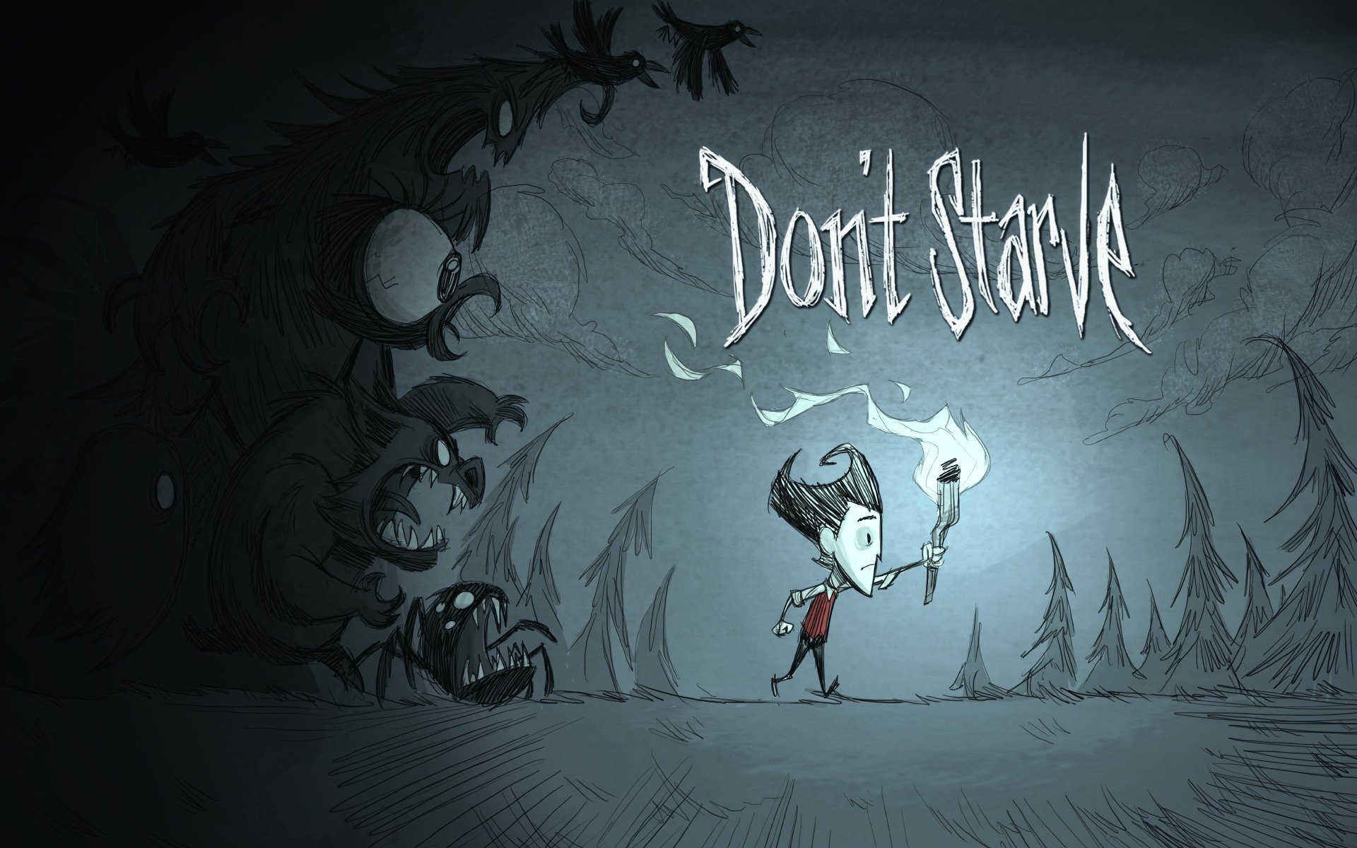 don t starve wilson p. higgsbury wilson game. indie game indie shadow monsters torch darkne