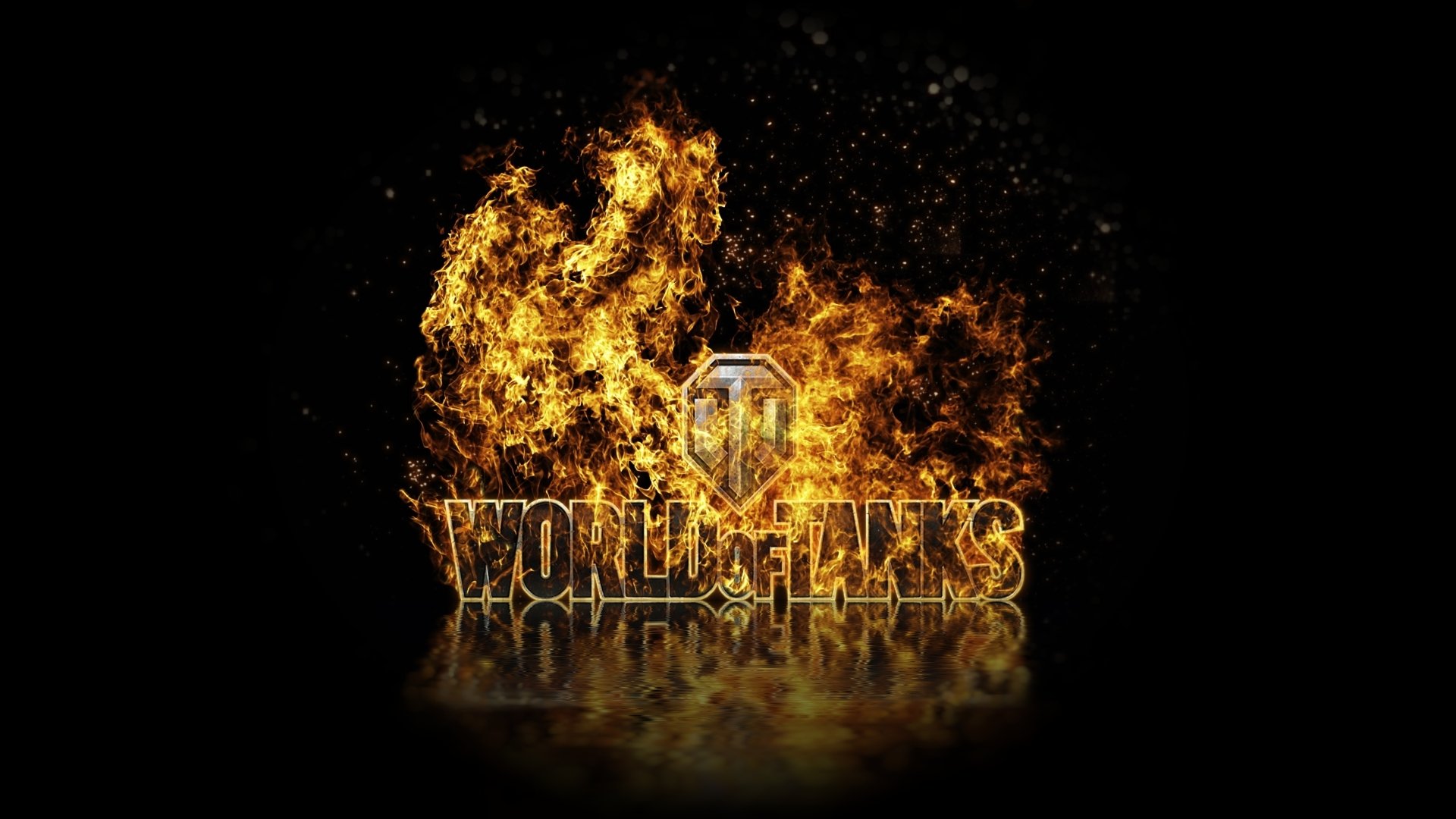 wot world of tanks tanks fire logo reflection