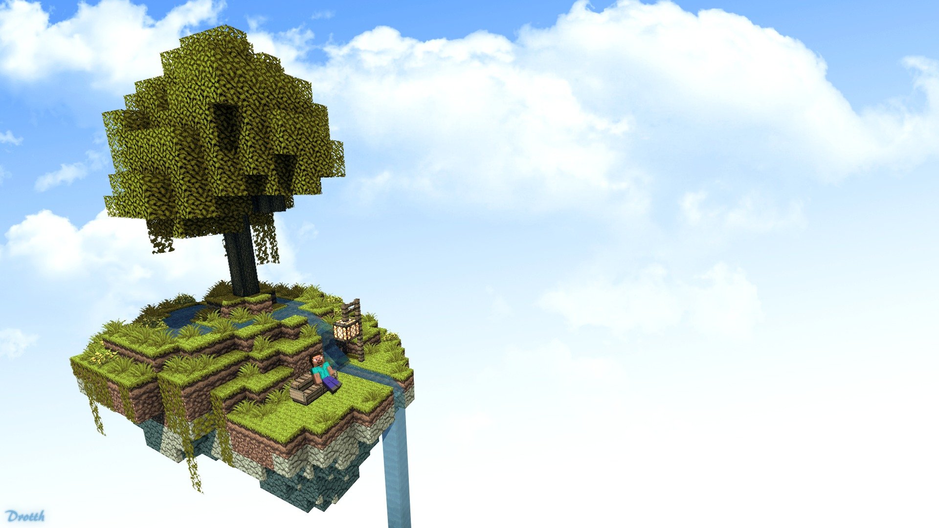 minecraft minecraft schön himmel insel steve