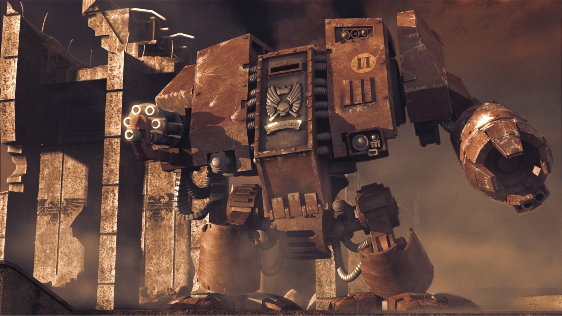 warhammer 40k amanecer de la guerra dreadnought cuervos sangrientos