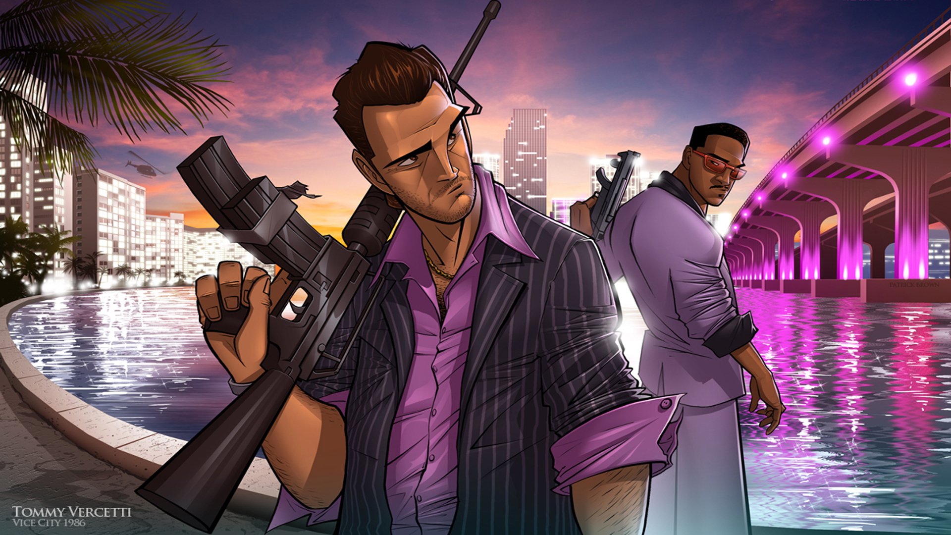 tommy vercetti grand theft auto vice city gta patrick brown kunst