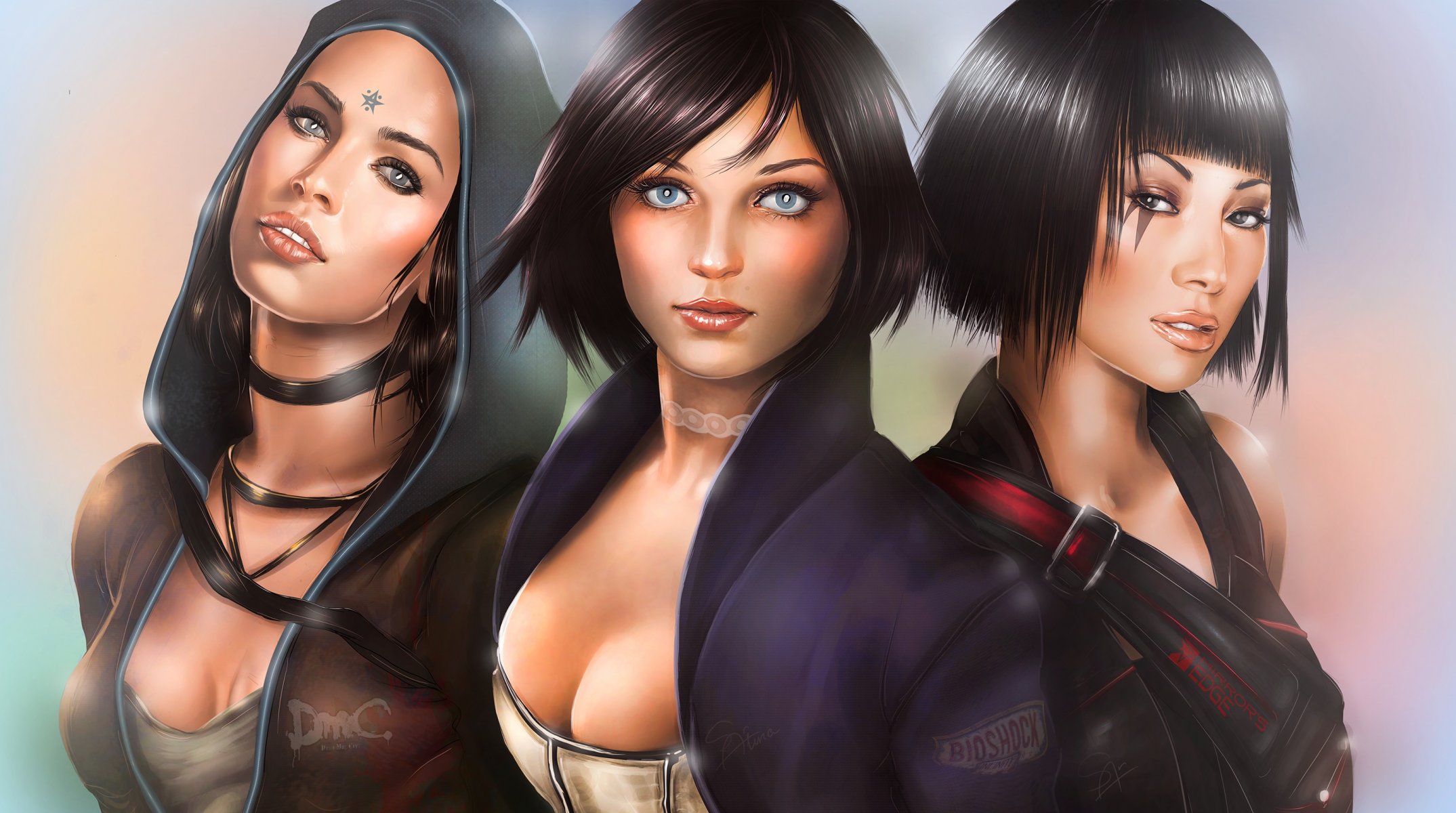 giochi arte ragazze dmc devil may cry kat kat bioshock infinite elizabeth bordo dello specchio faith