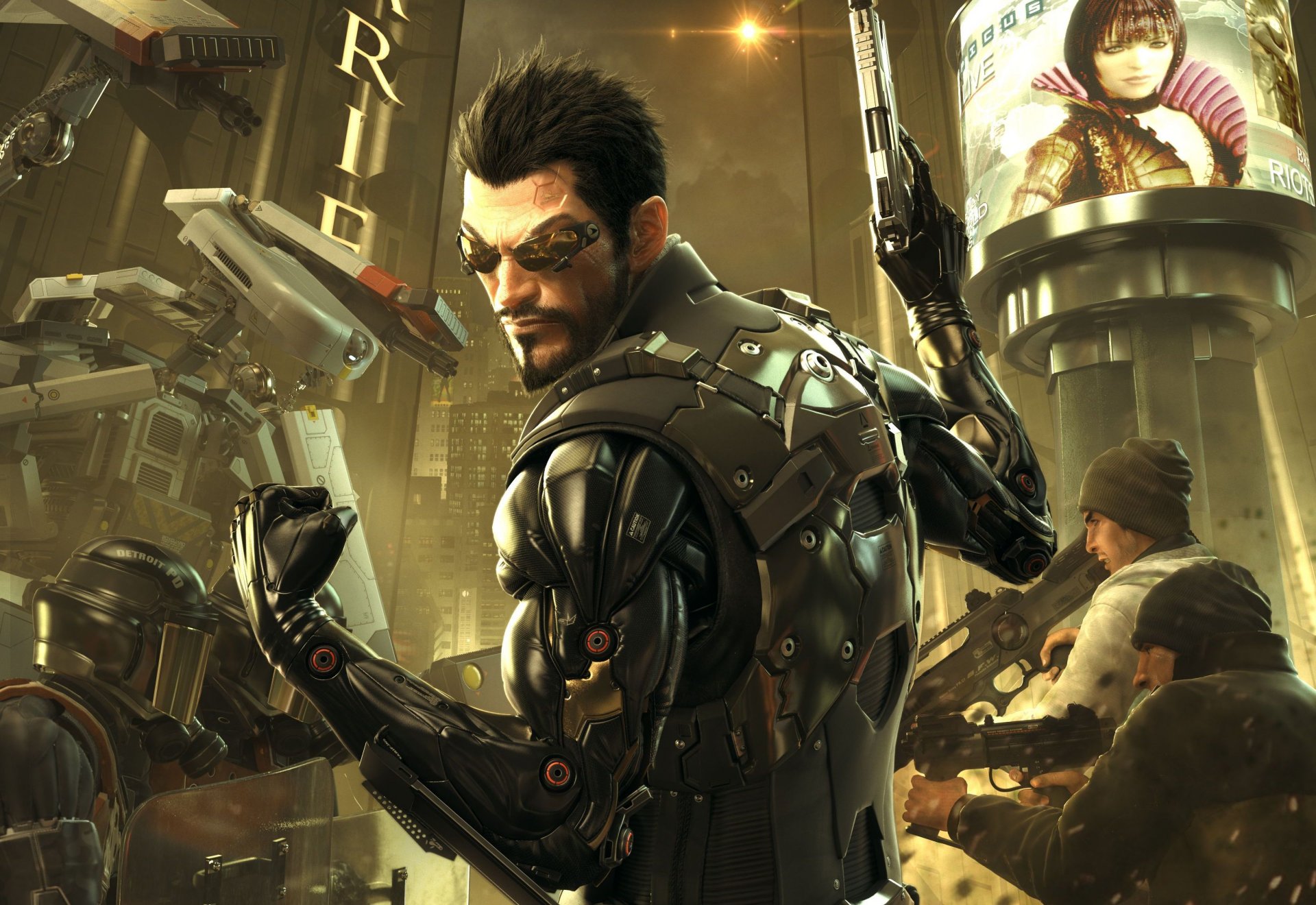 deus ex : revolución humana adam jensen eidos interactive square enix cyborg cyberpunk director