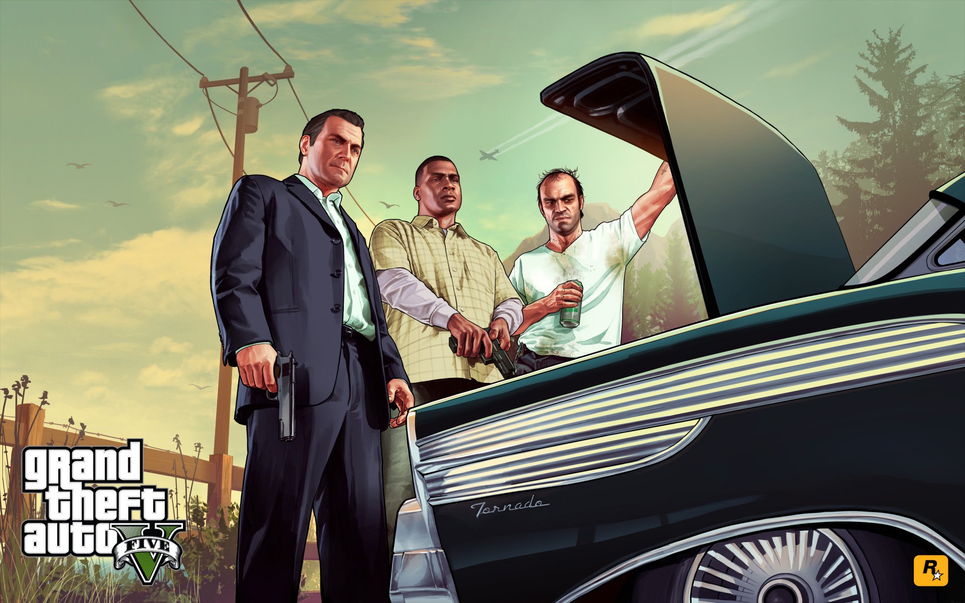 grand theft auto v michael trevor franklin gangsters mafia brouette