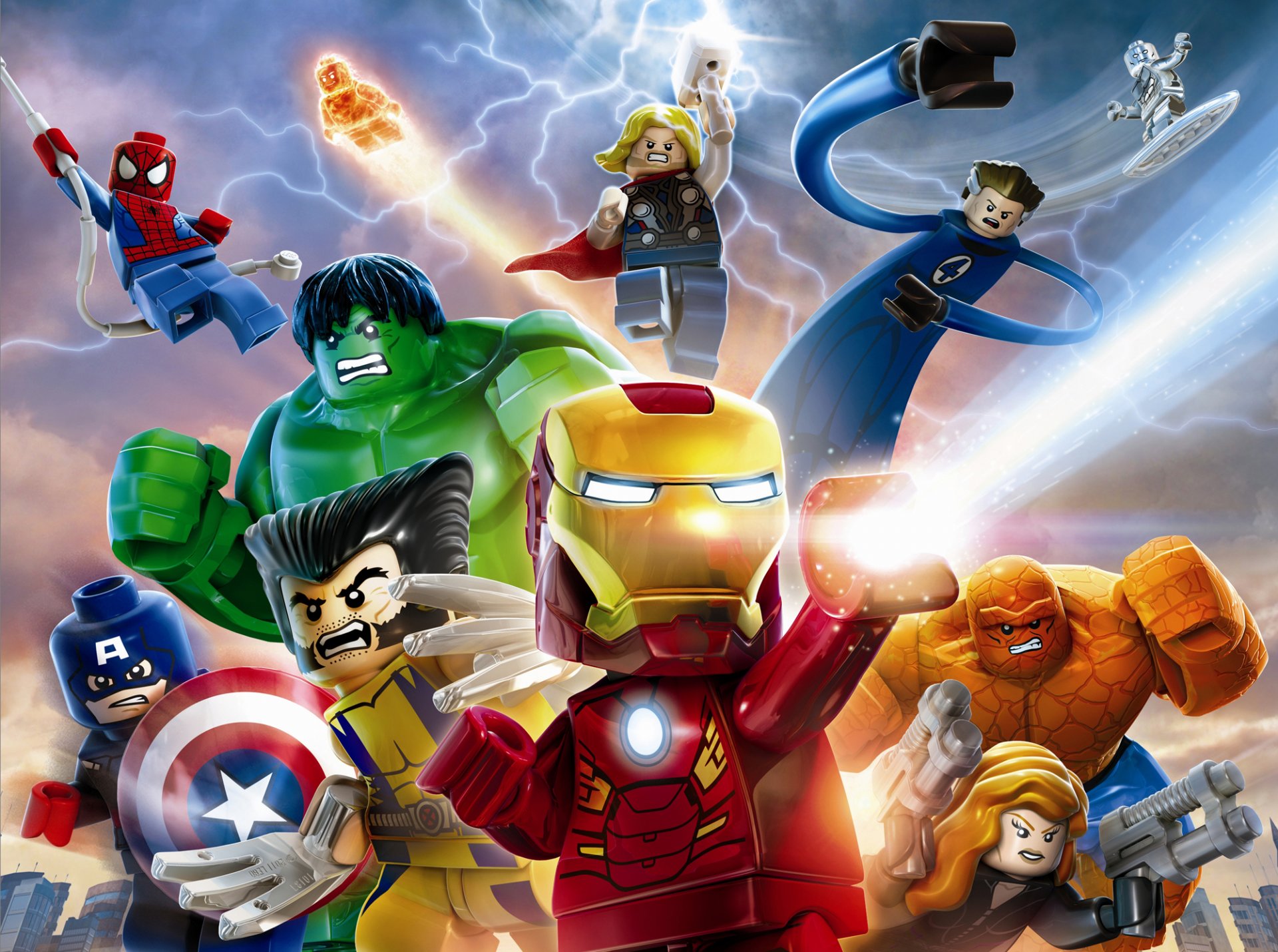 lego : marvel superhelden lego superhelden marvel iron man wolverine hulk kreatur ding schwarze witwe natalia romanova natalia romanova captain america thor togg spider-man spider-man person