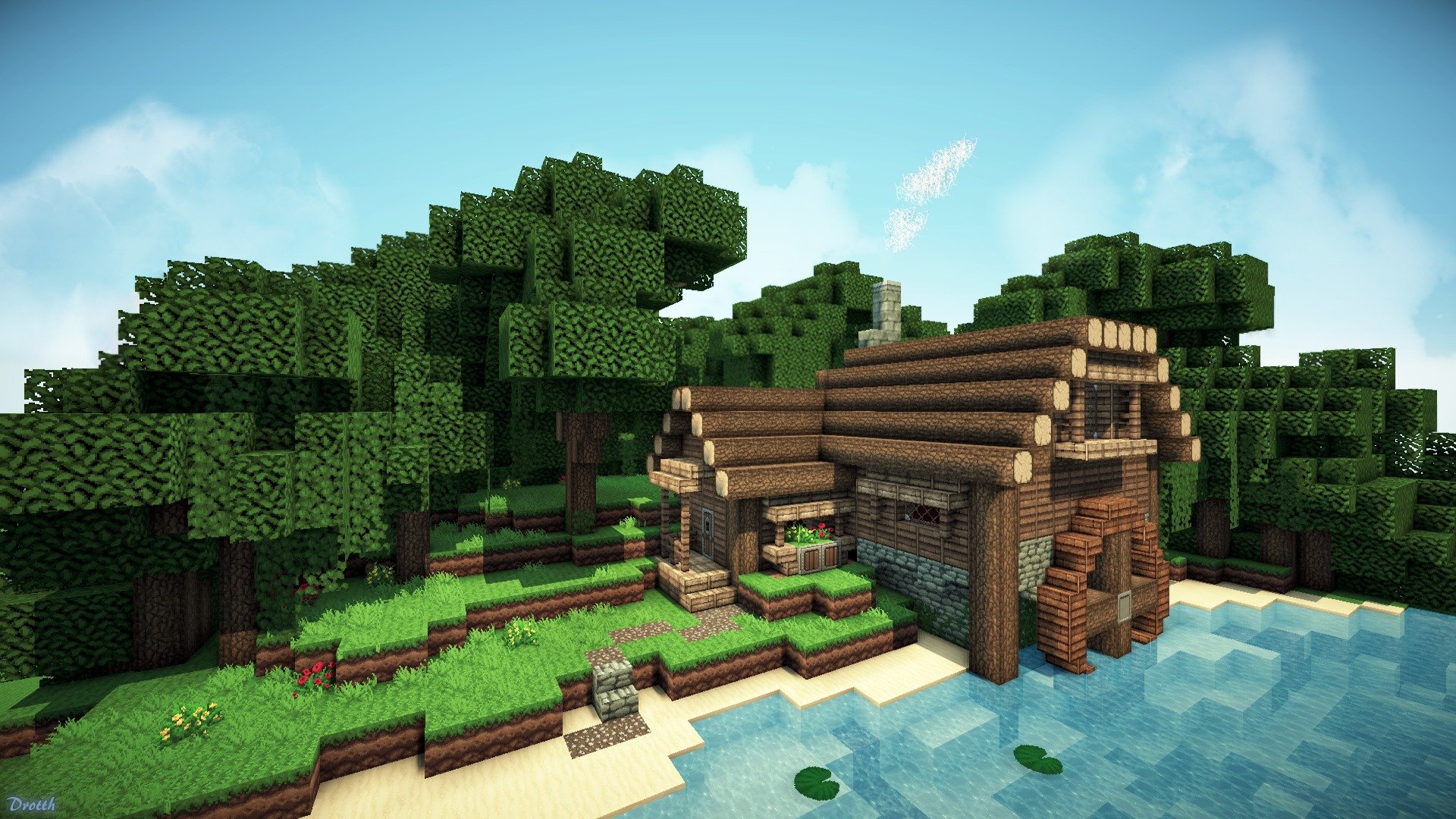 minecraft spiel zuhause hintergrundbilder