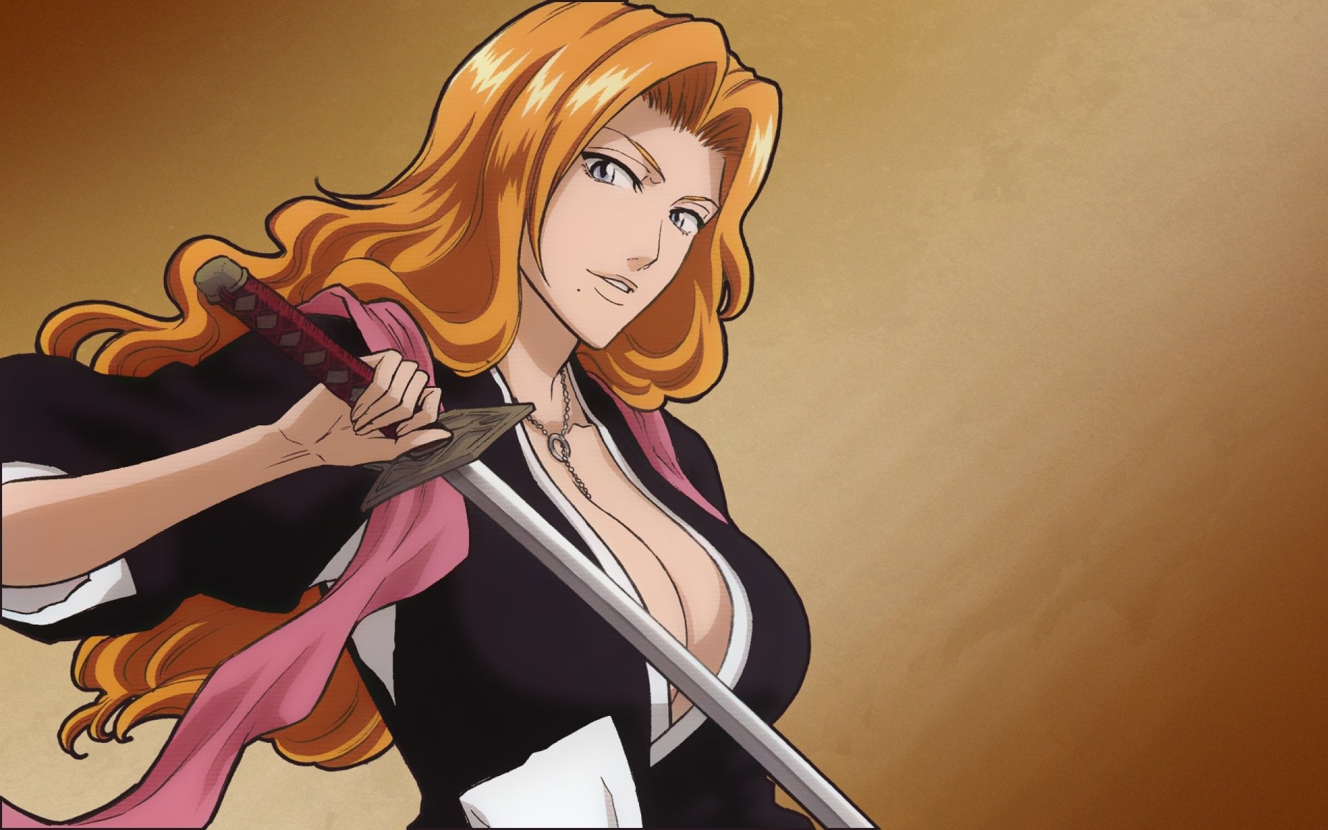 bleach rangiku matsumoto anime blonde