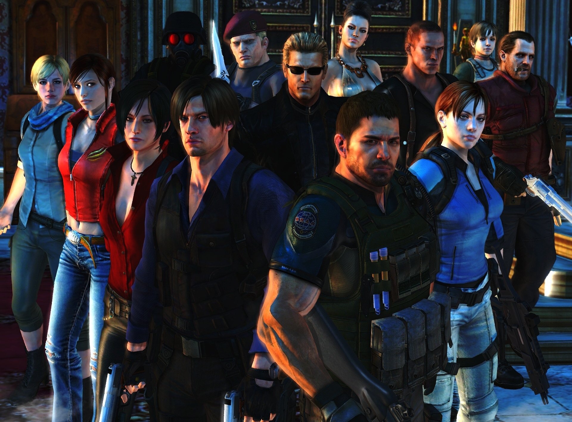 resident evil 6 biológicamente peligroso jake mueller leon scott kennedy resident evil chris redfield fan arte albert wesker jill valentine barry burton ada wong personajes claire redfield rebecca chambers jack k