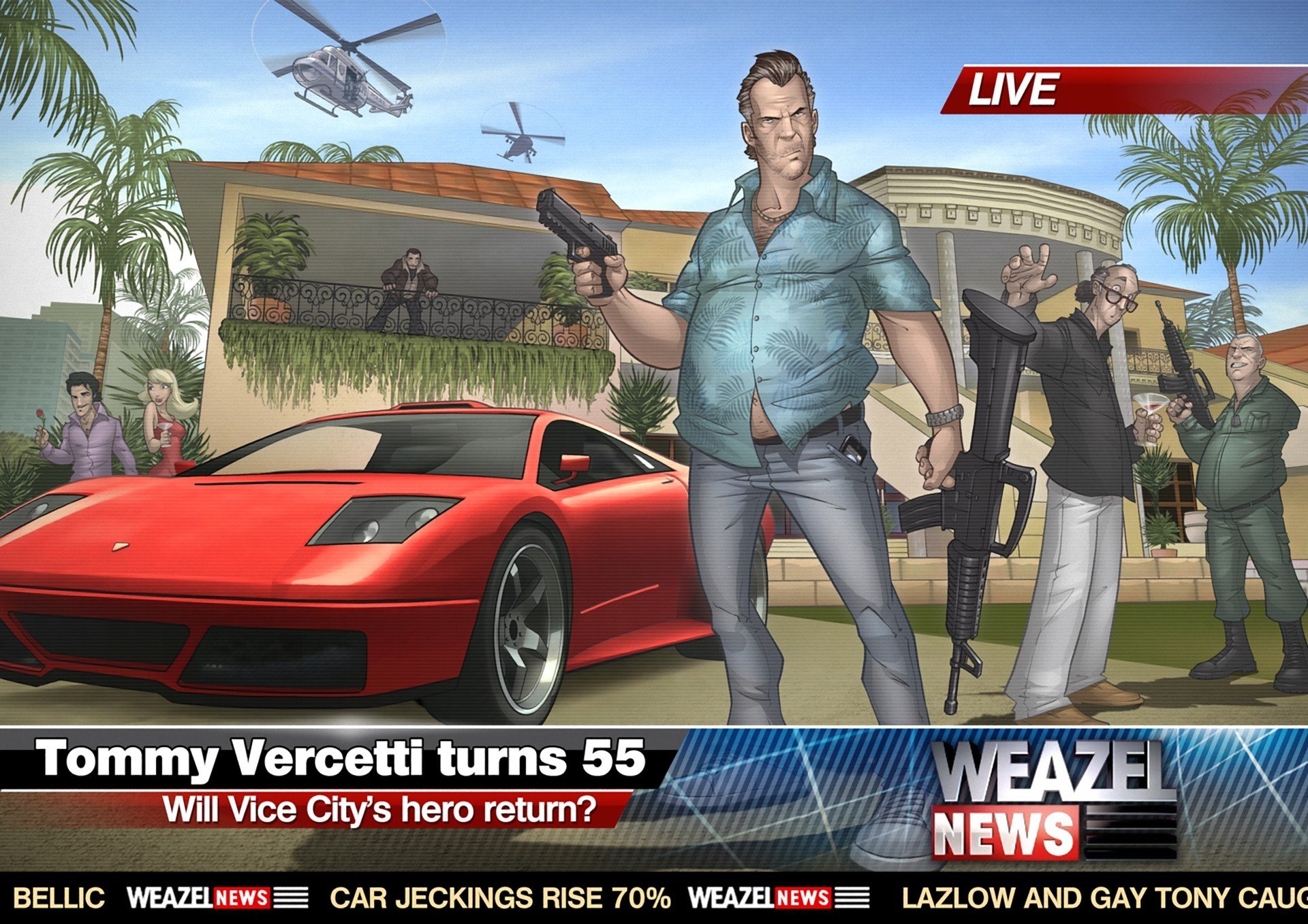 gta vice city 2011 grand theft auto tommy vercetti patrick brown arte