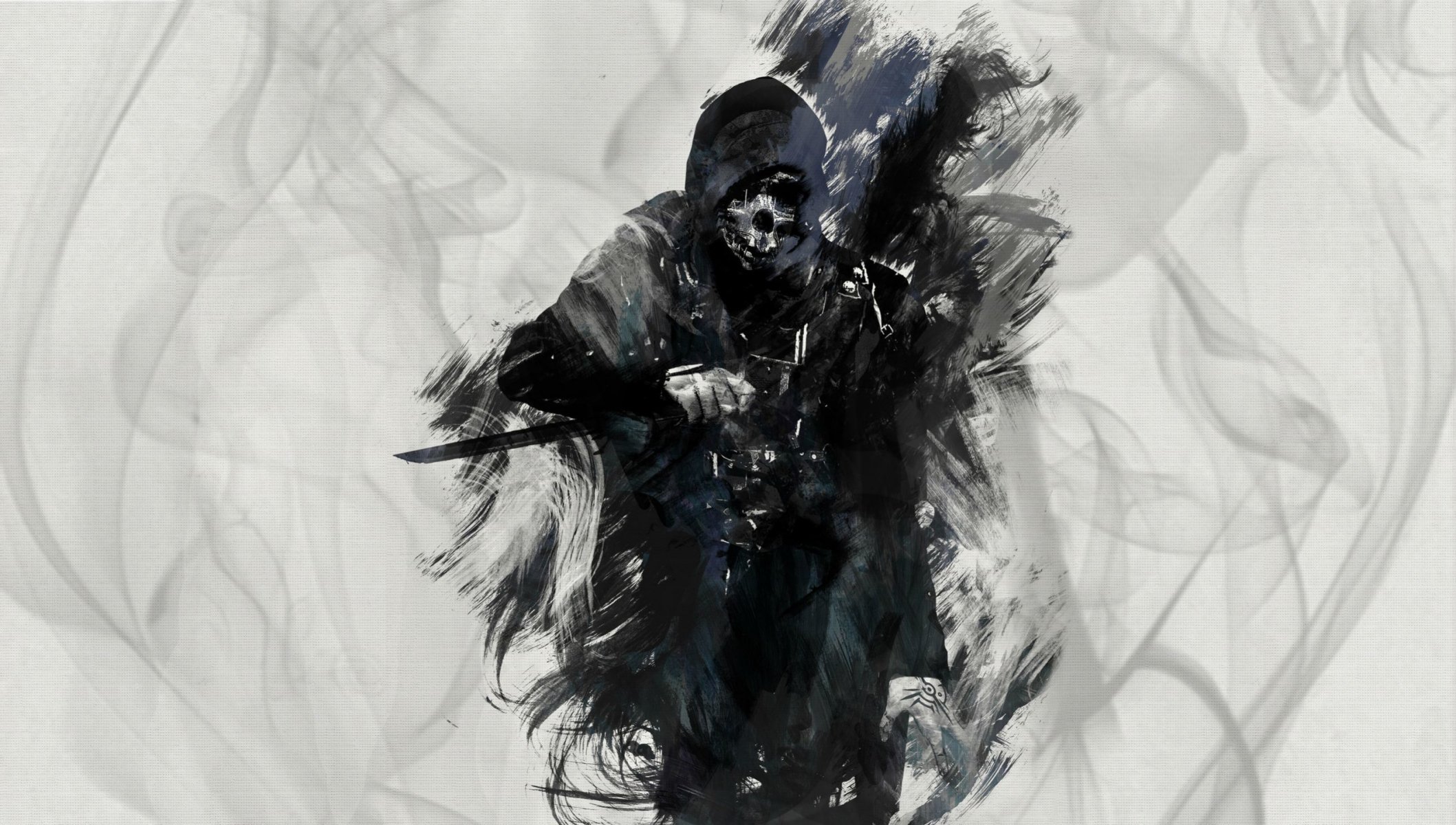 déshonoré art corvo attano assassin corvo jeu art couteau