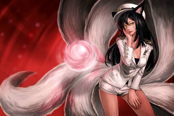 Liga de leyendas chica con colas AHRI