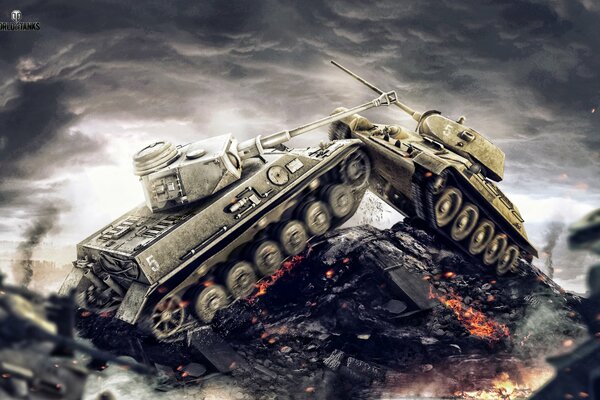 Die Situation des beliebten Computerspiels World of Tanks