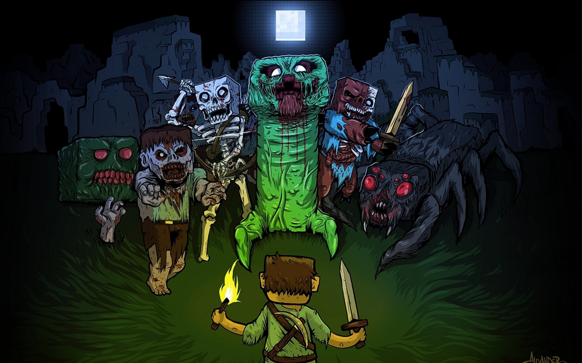minecraft enredaderas minecraft enredadera zombie