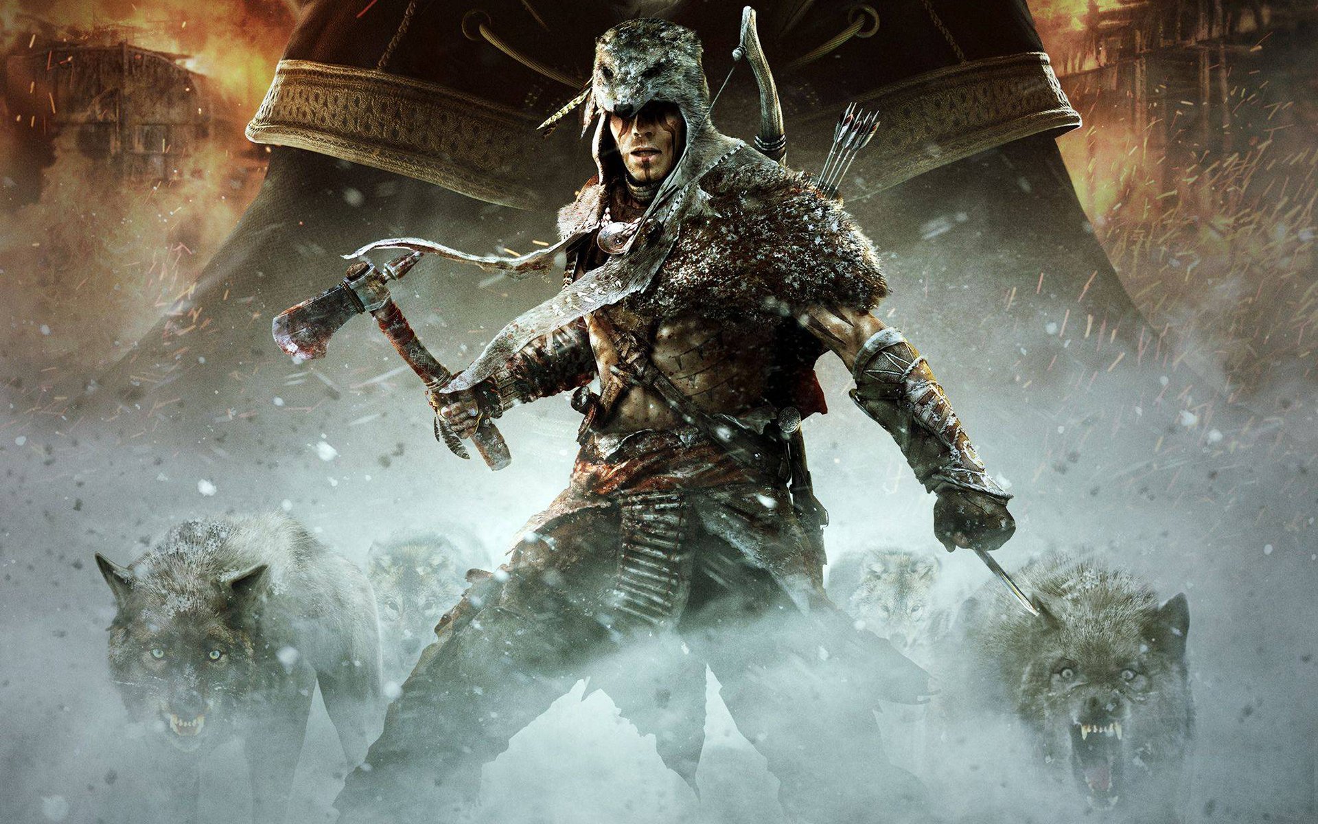 assassins creed iii tiranía de george washington dlc tiranía del rey washington assassins creed 3 connor kenway radunhageidu asesino mestizo indio tomahawk piel lobo arco flechas fuego sangre ubisoft