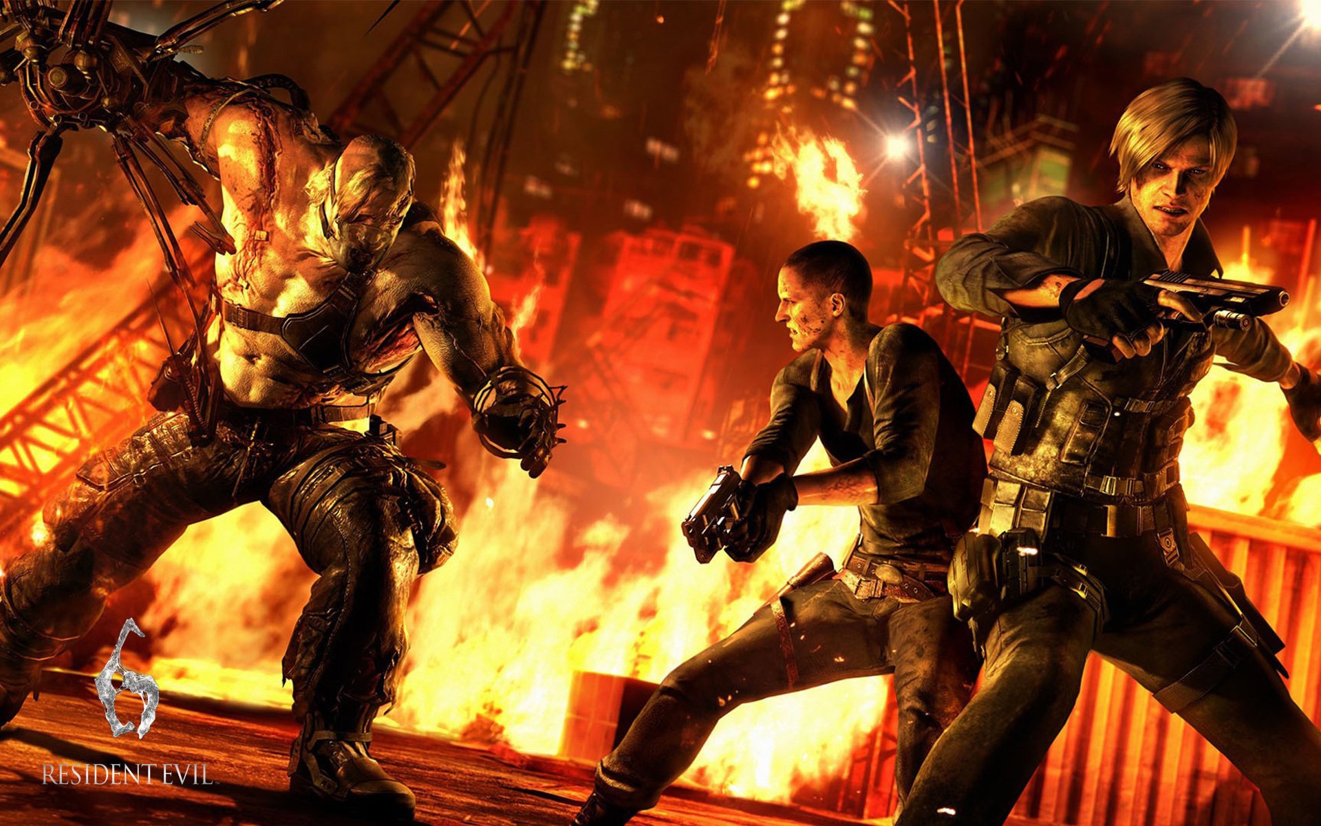 jake mueller resident evil 6 leon scott kennedy pistolety walka