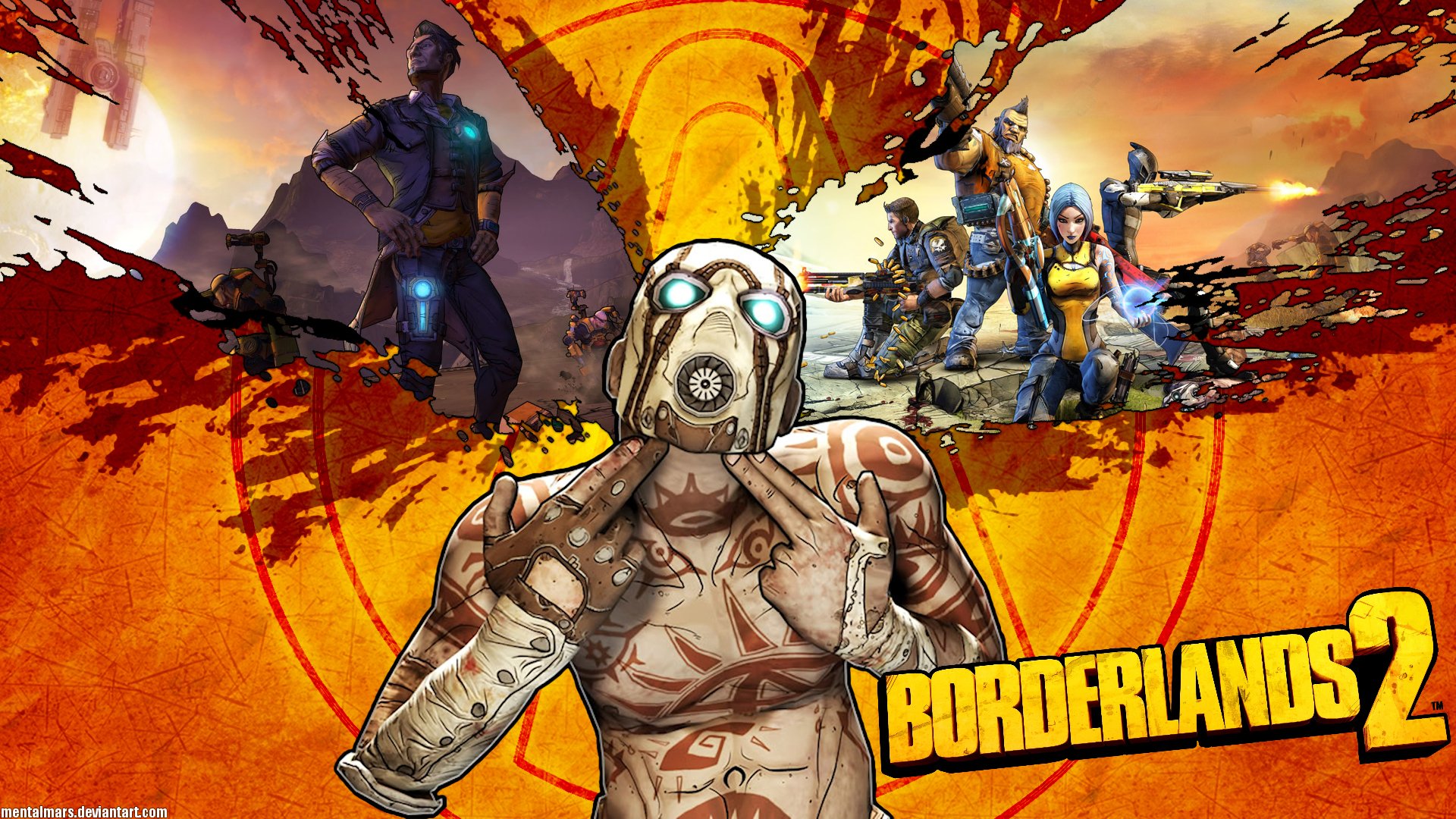 borderlands 2 psycho hyperion strzał gest