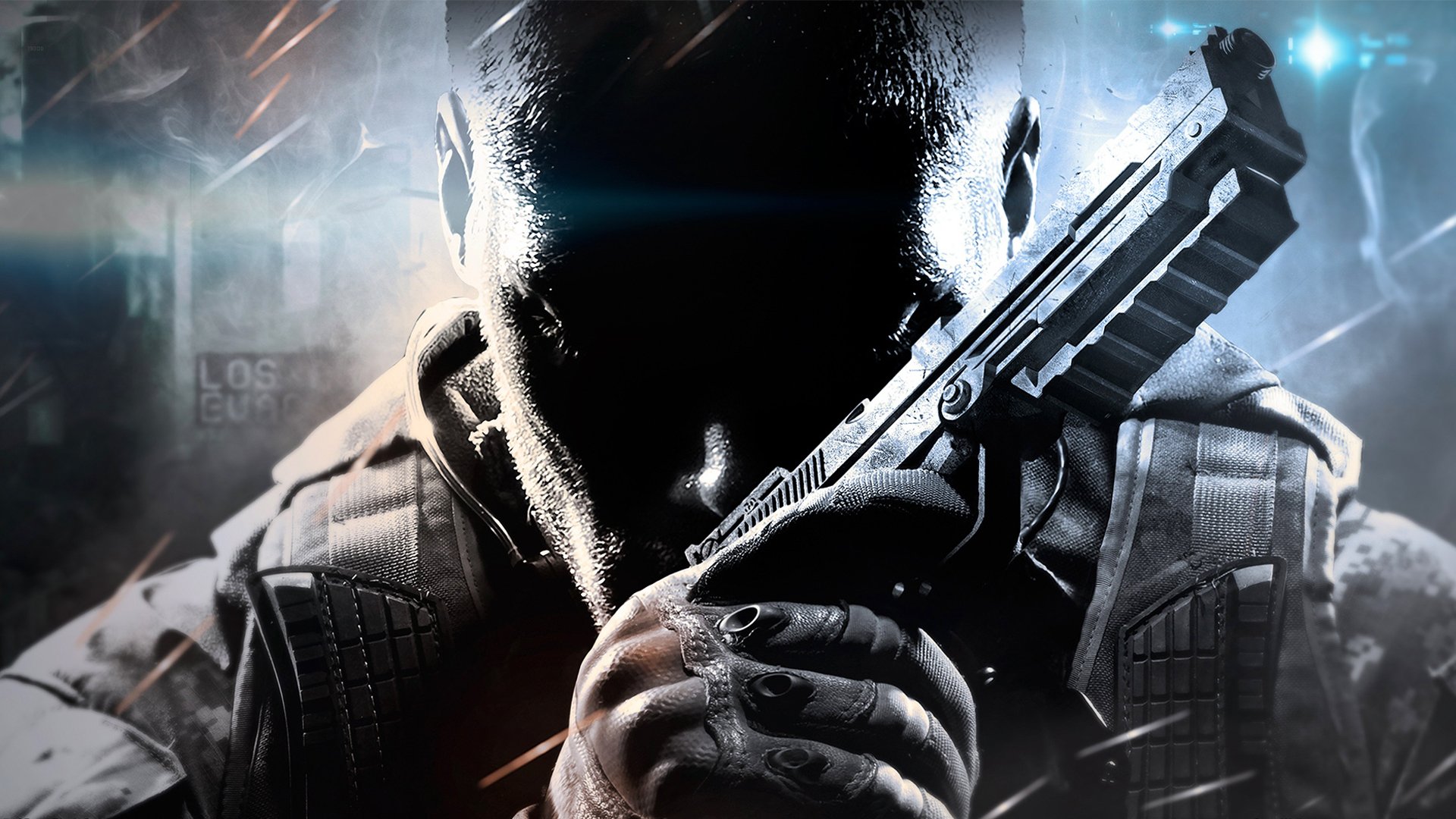 call of duty: black ops 2 soldado arma pistola futuro guantes armadura corporal treyarch