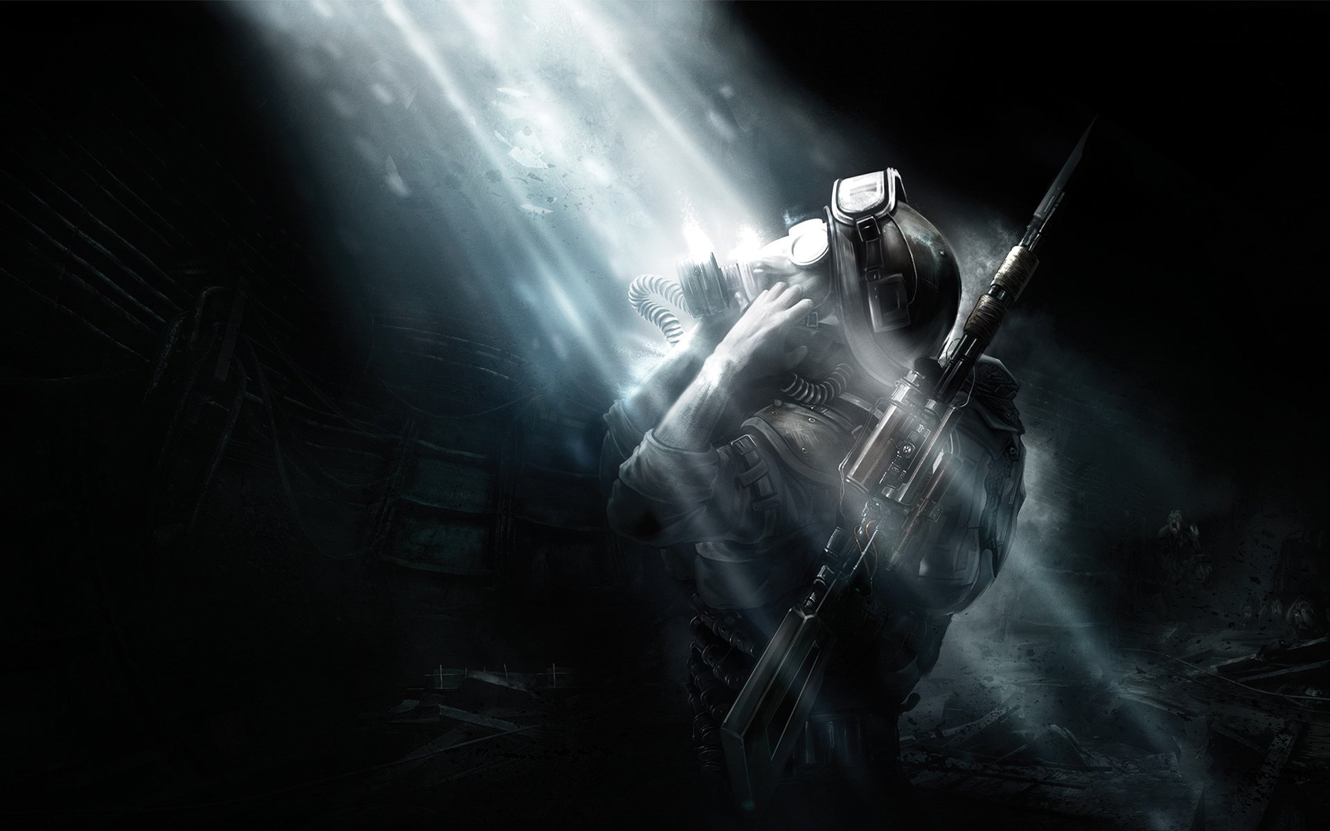 metro: last light underground man men stalker dark monster