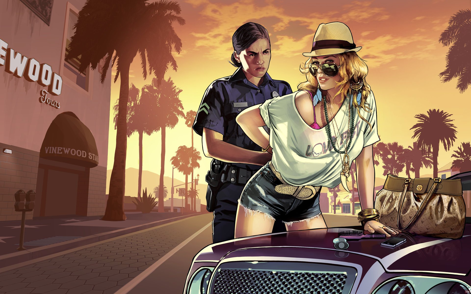 grand theft auto v gta 5 chica policía policía