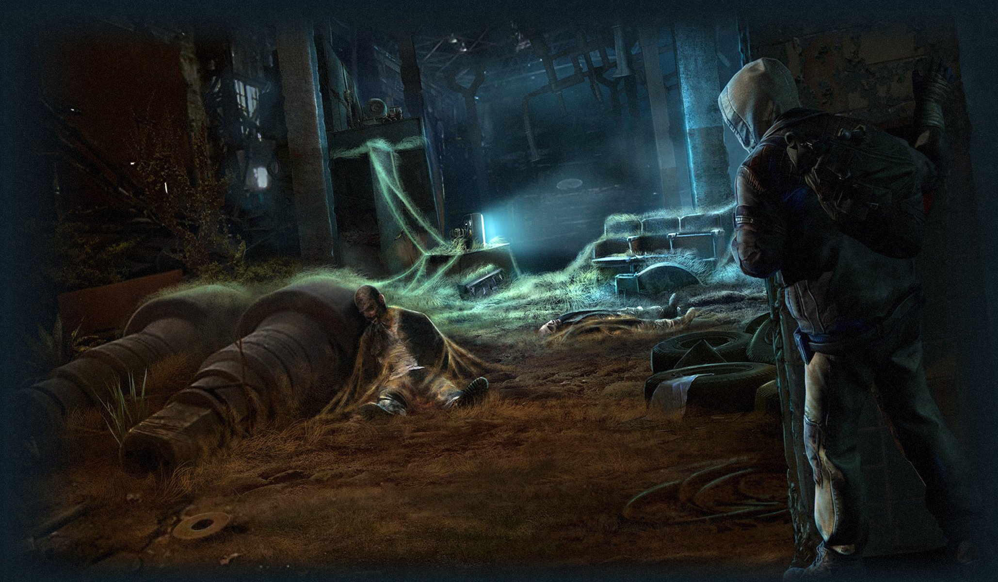 urvarium stalker gsc game world budynek człowiek żołnierz