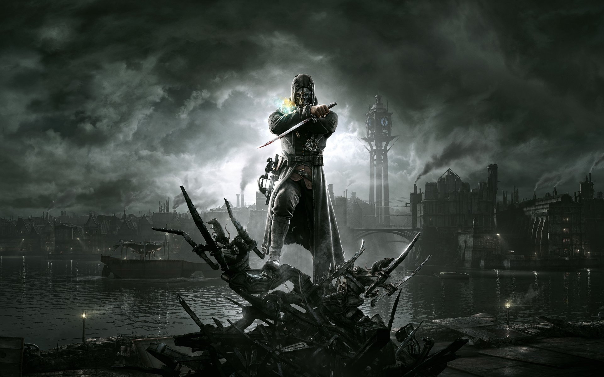 déshonoré corvo assassins assassin garde du corps dunwall ville poignard capot tour