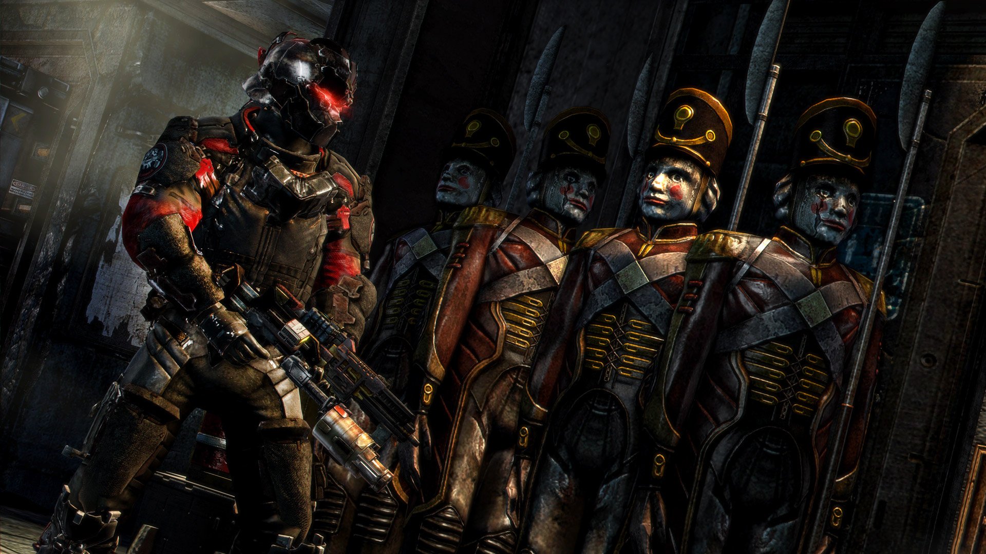 dead space 3 john carver armas armadura soldados de hojalata