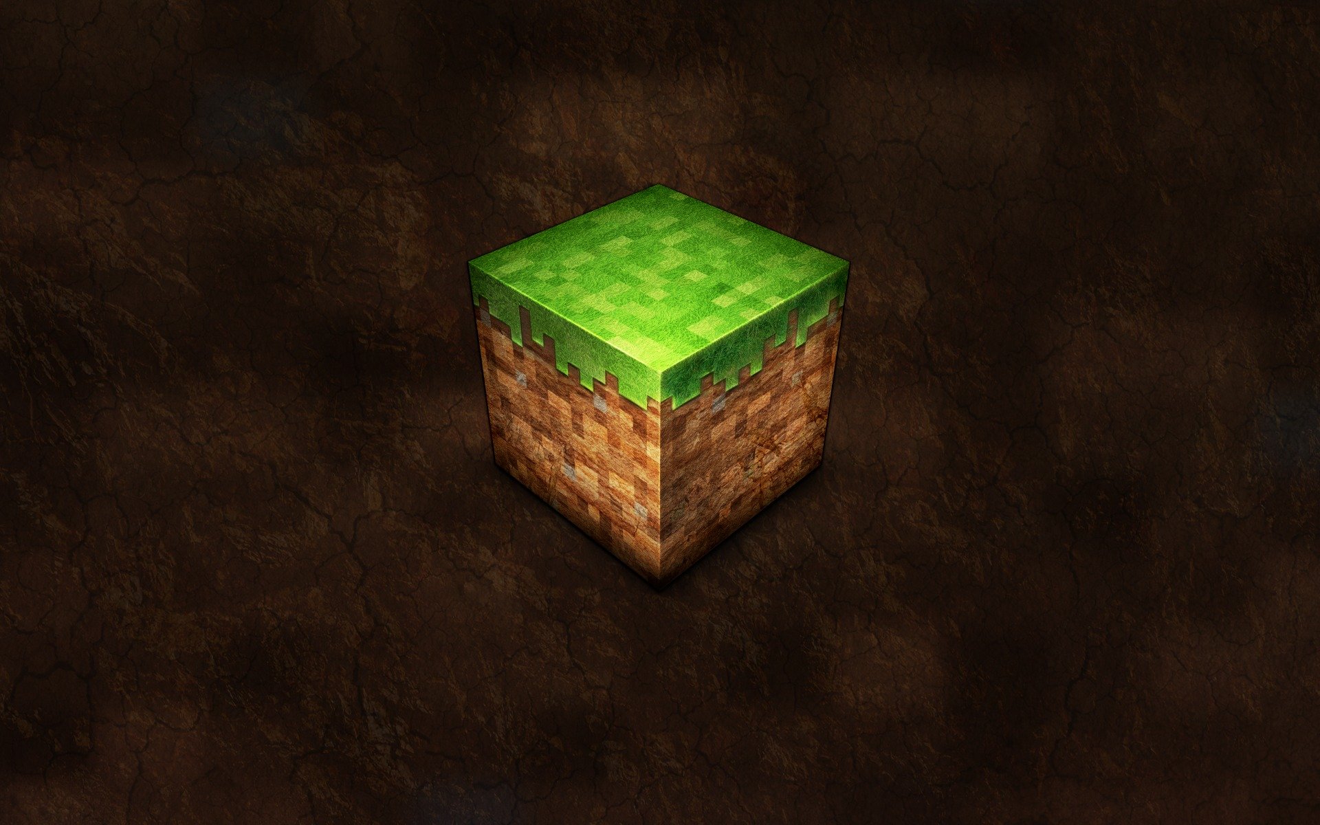 minecraft cube terre herbe