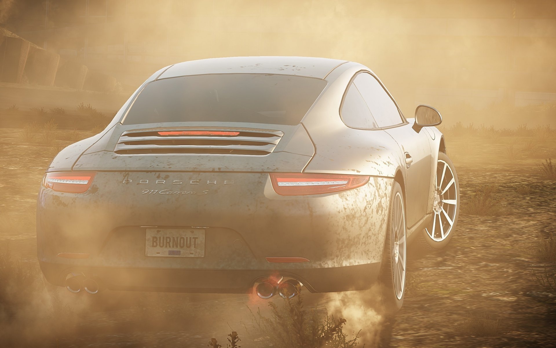 need for speed most wanted 2012 911 carrera humo polvo