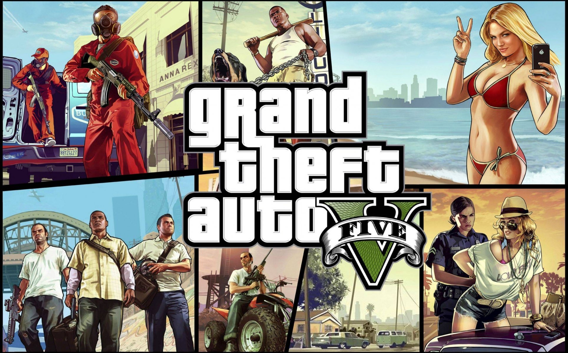 grand theft auto v gta gta 5 rockstar north rockstar games 1c kunst waffen mädchen meer