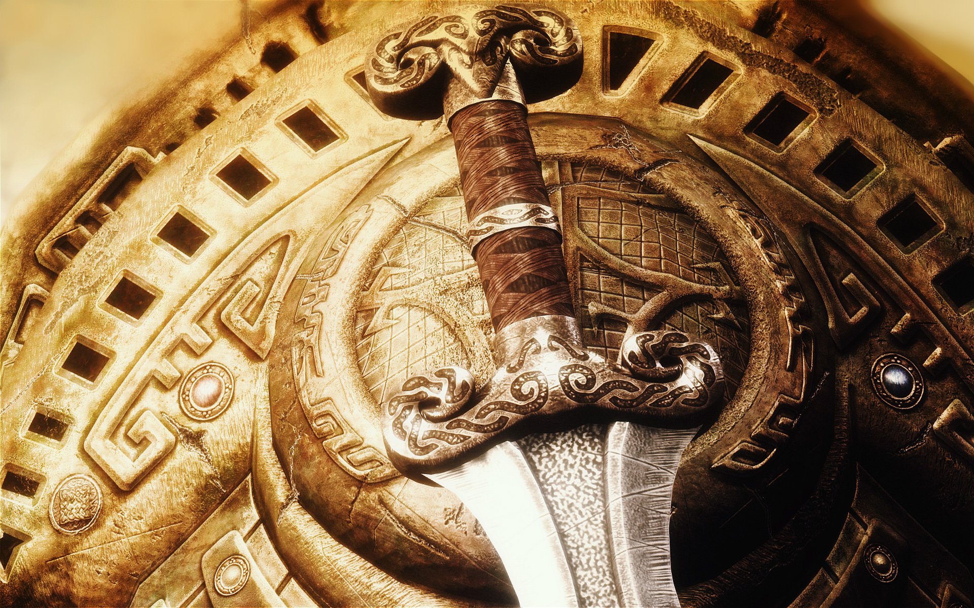 the elder scrolls v skyrim bouclier épée arme lame