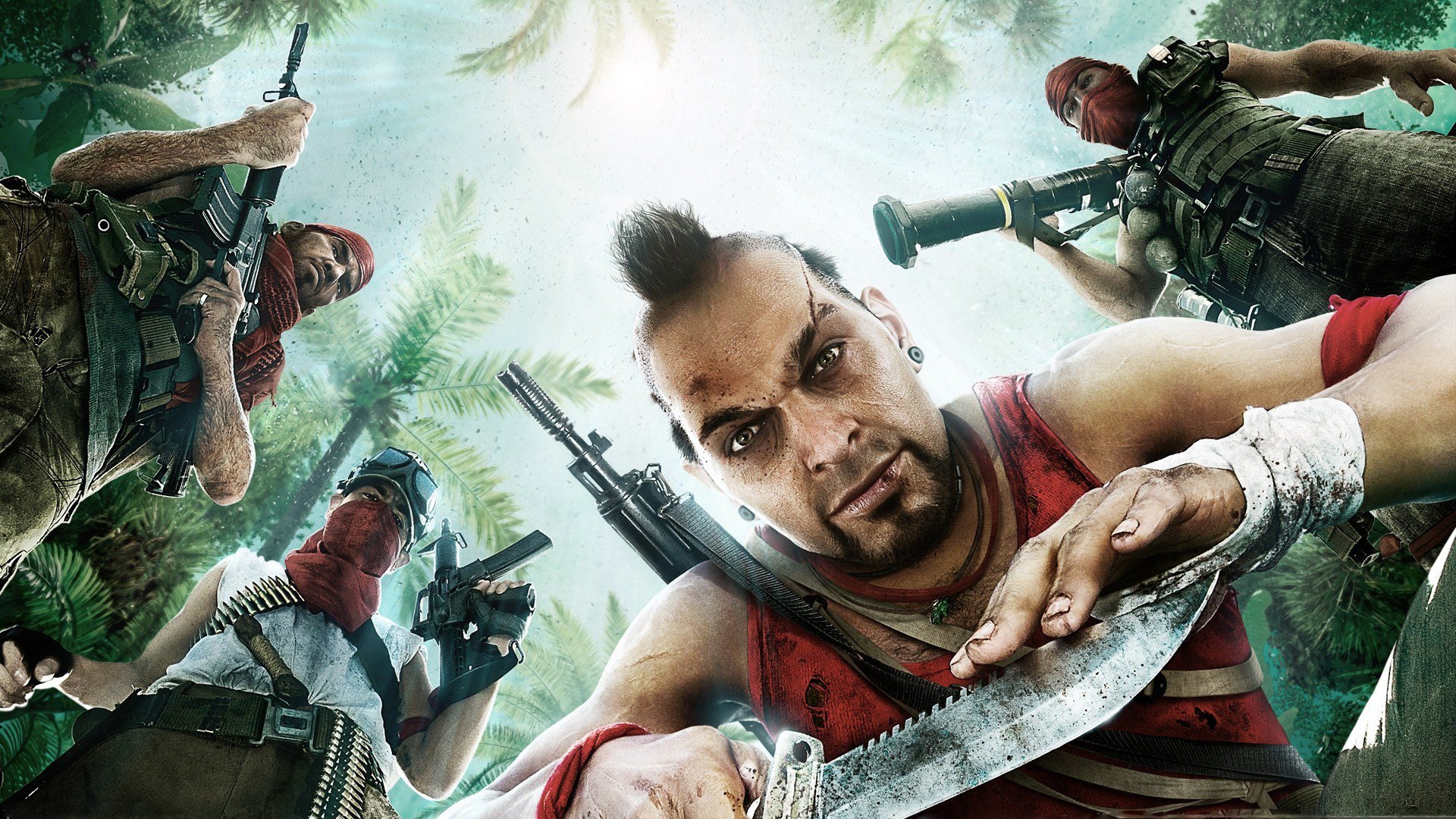 gra far cry 3 sztuka mężczyźni broń