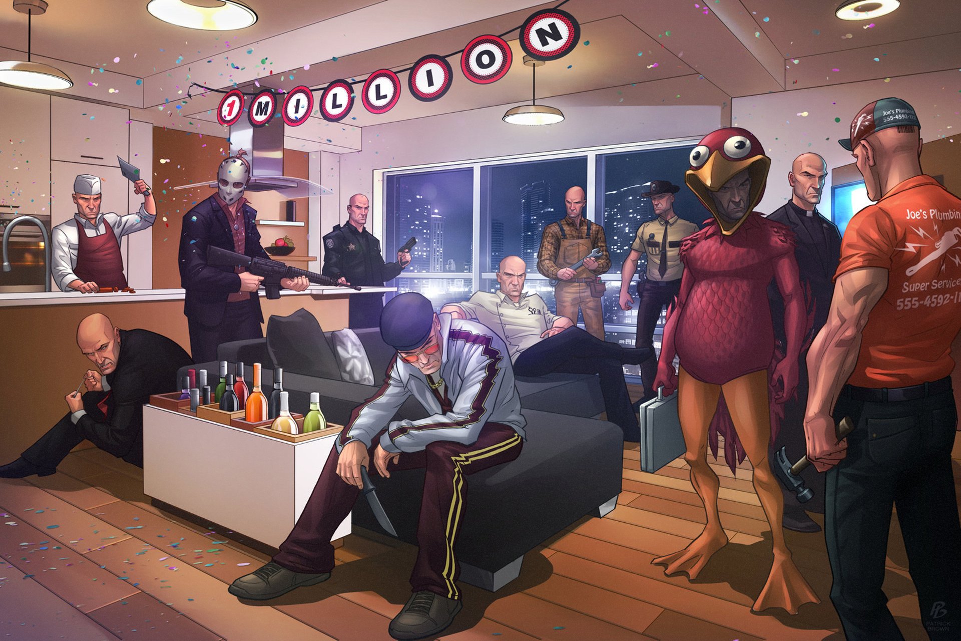 hitman 1 million fans vacances patrick brown tueur à gages