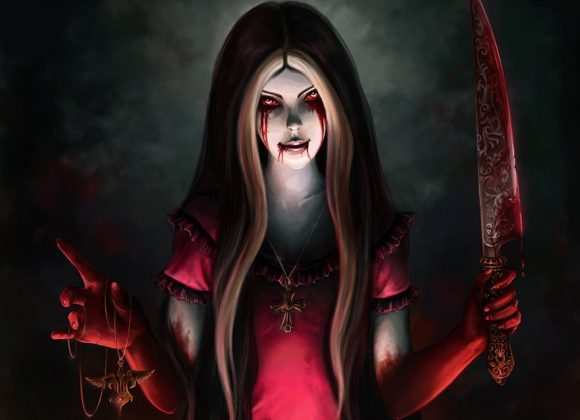 alice madness returns alice coltello sangue