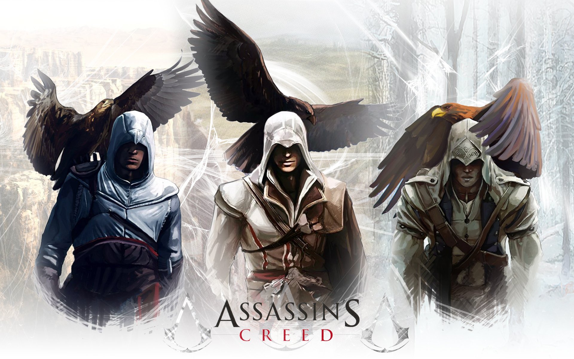 assassin s creed altaïr ibn-la ahad altair الطائر ابن لا أحد ezio auditore da firenze kenuey connor radunhageydu connor kenway eagle