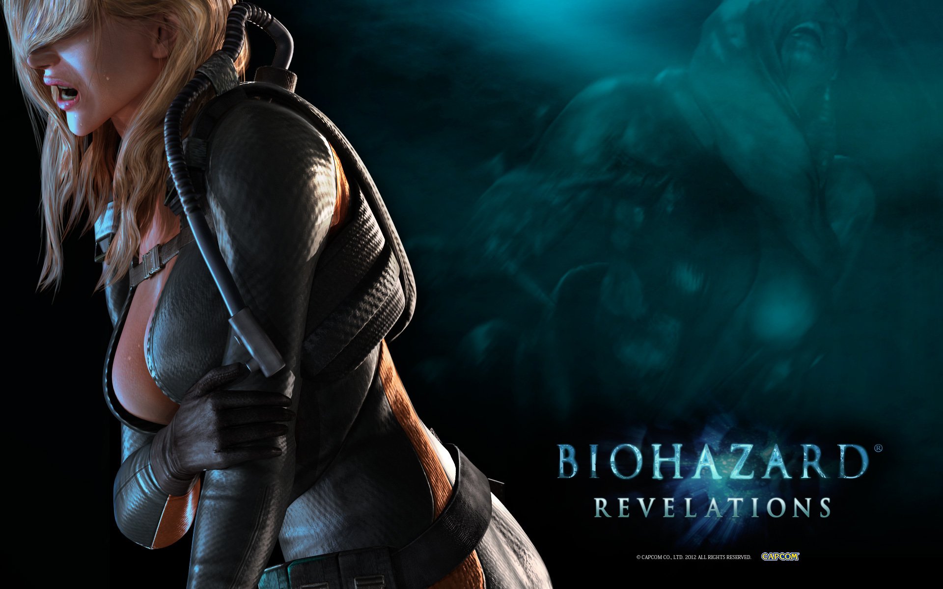 resident evil: revelaciones resident evil: revelación biológicamente peligroso resident evil monstruo mutante paraguas dolor pelo pecho traje de buceo capcom