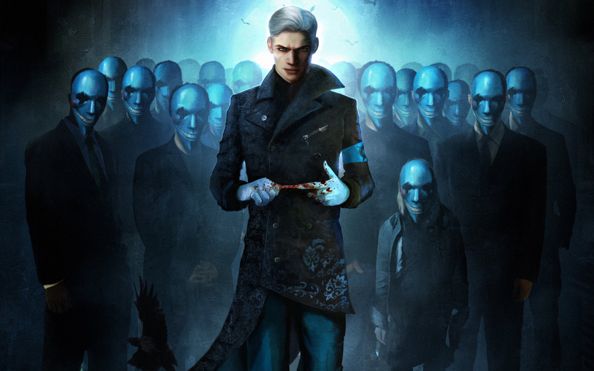 dmc devil may cry 5 virgil virgil blut masken krähen handschuhe