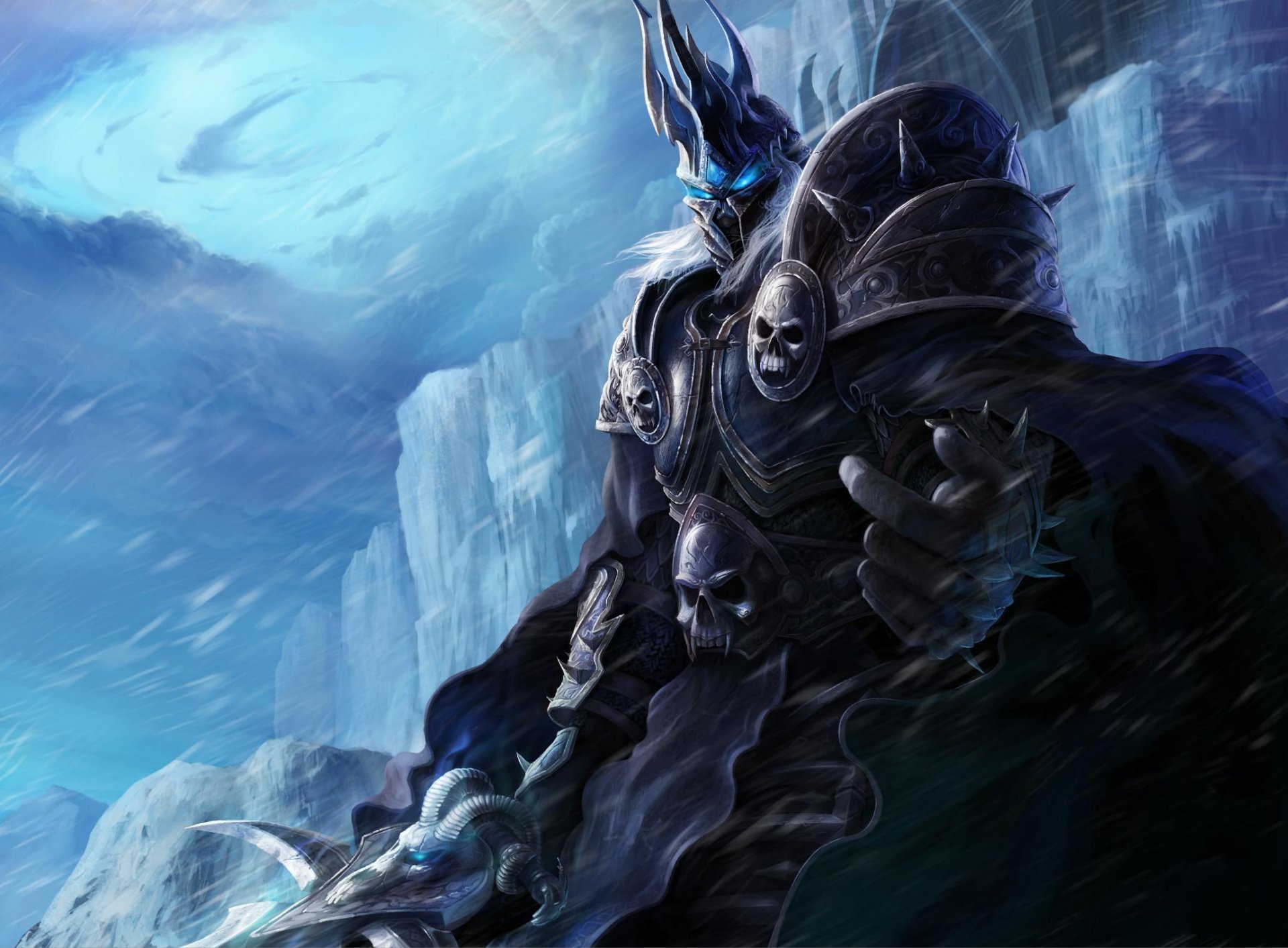warcraft world of warcraft wow król lisz artas menetil arthas menetil król lisz frostmorne smutek miecz zbroja northrend lód zima zimno northrend