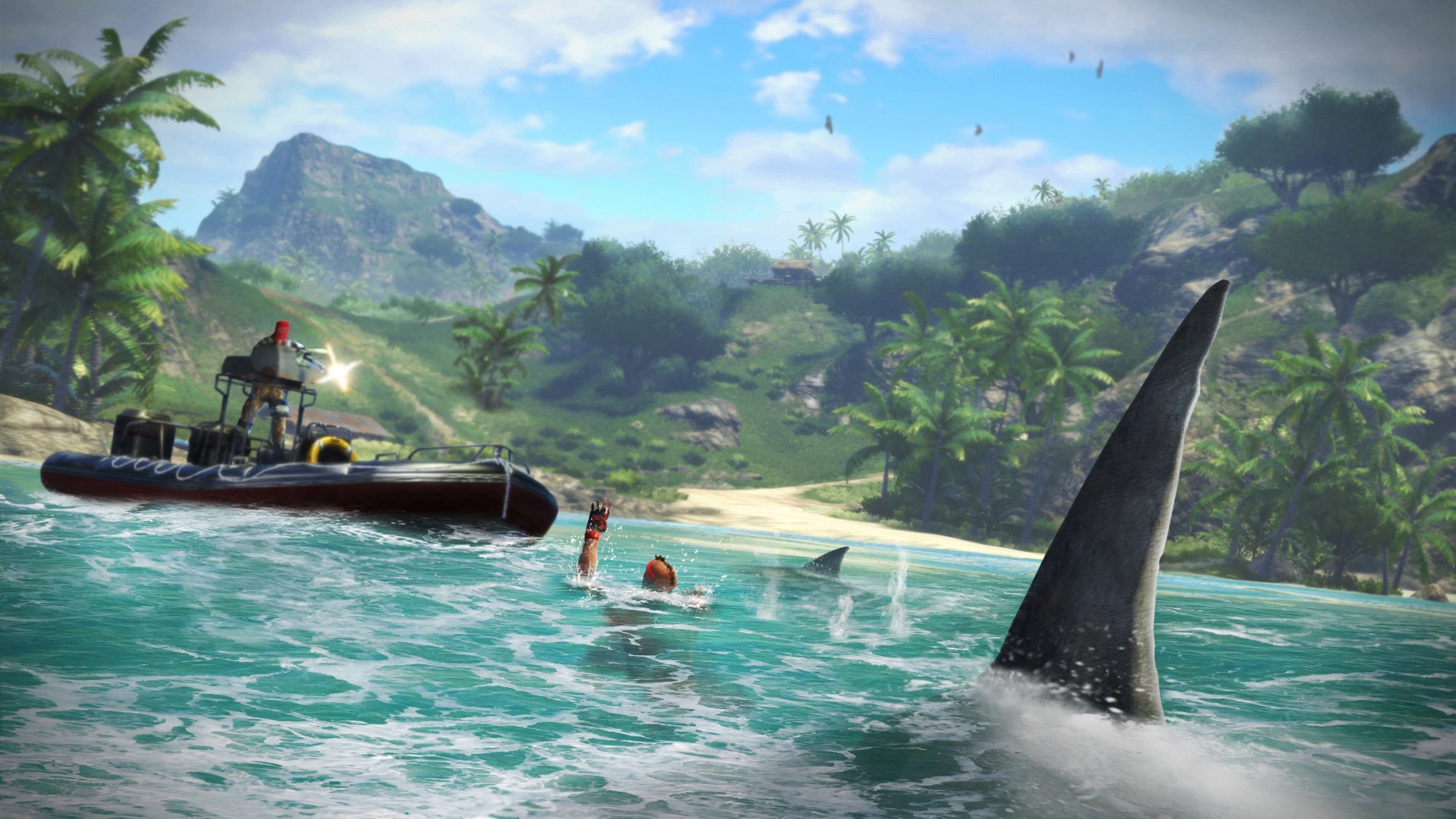 far cry 3 tireur mer montagnes couteau sang
