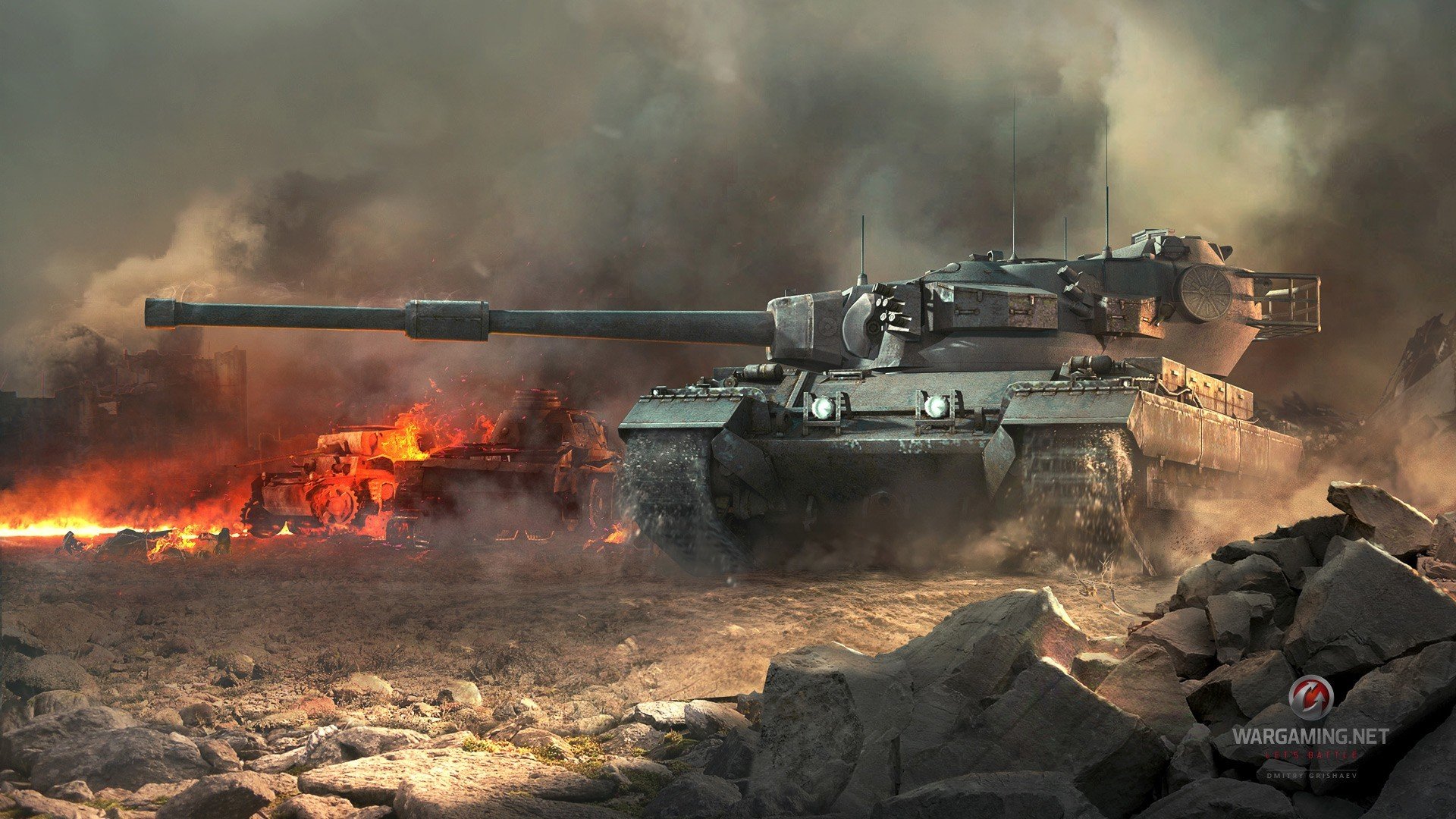 world of tanks wot centurion mk carro armato britannico fiamma fumo guerra