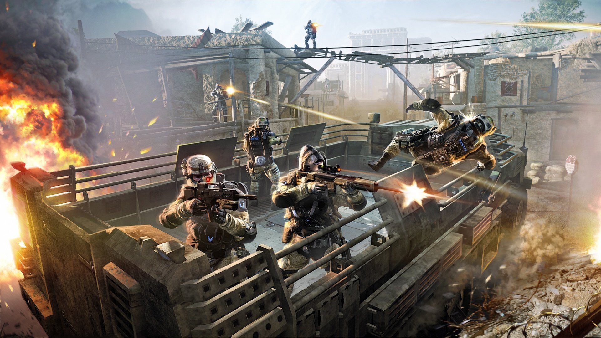 warface mmofps żołnierze wojownicy drużyna blackwood broń strzelanina snajper inżynier szturmowiec medyk crytek
