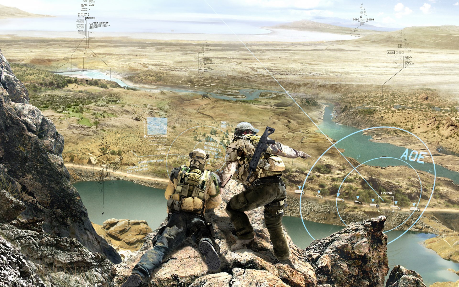 ghost recon: future soldier escuadrón fantasma tom clancy armas soldado holograma tácticas