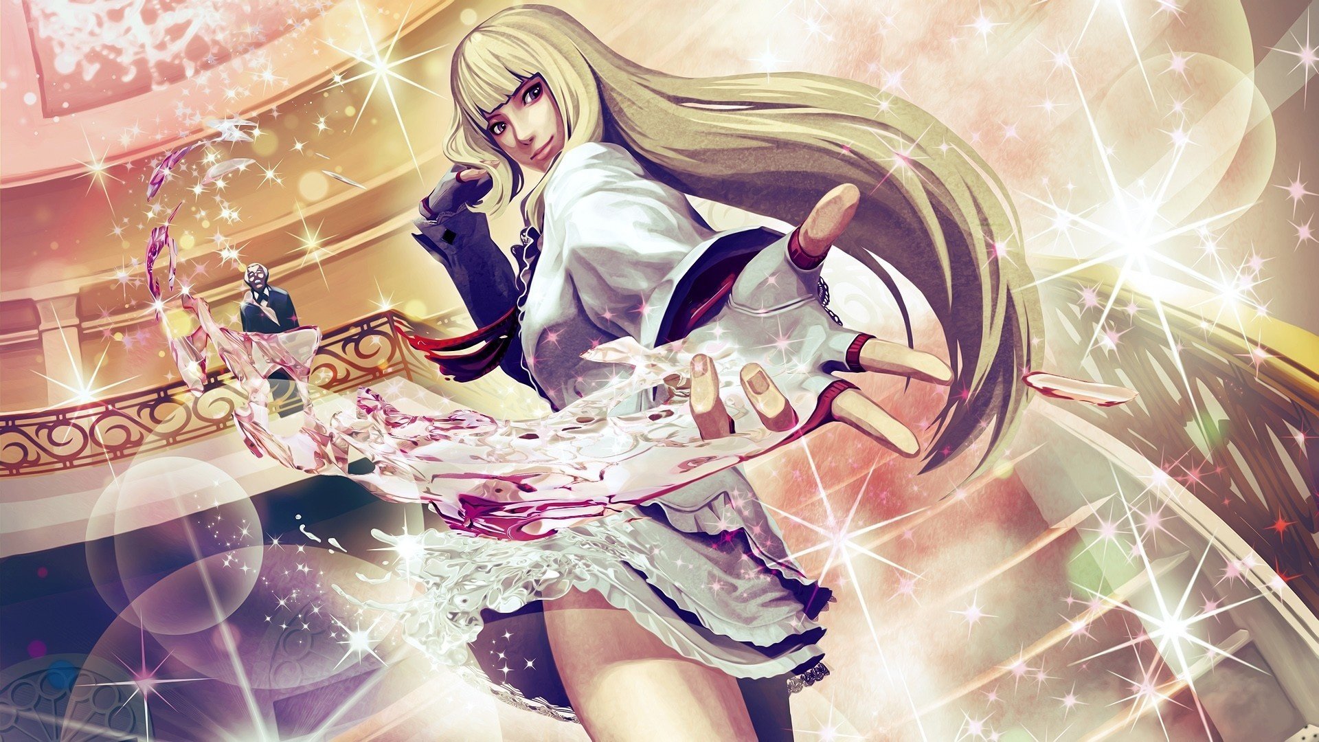 treet fighter x tekken lily roshfor lily rochefort fille gants échelle robe magie