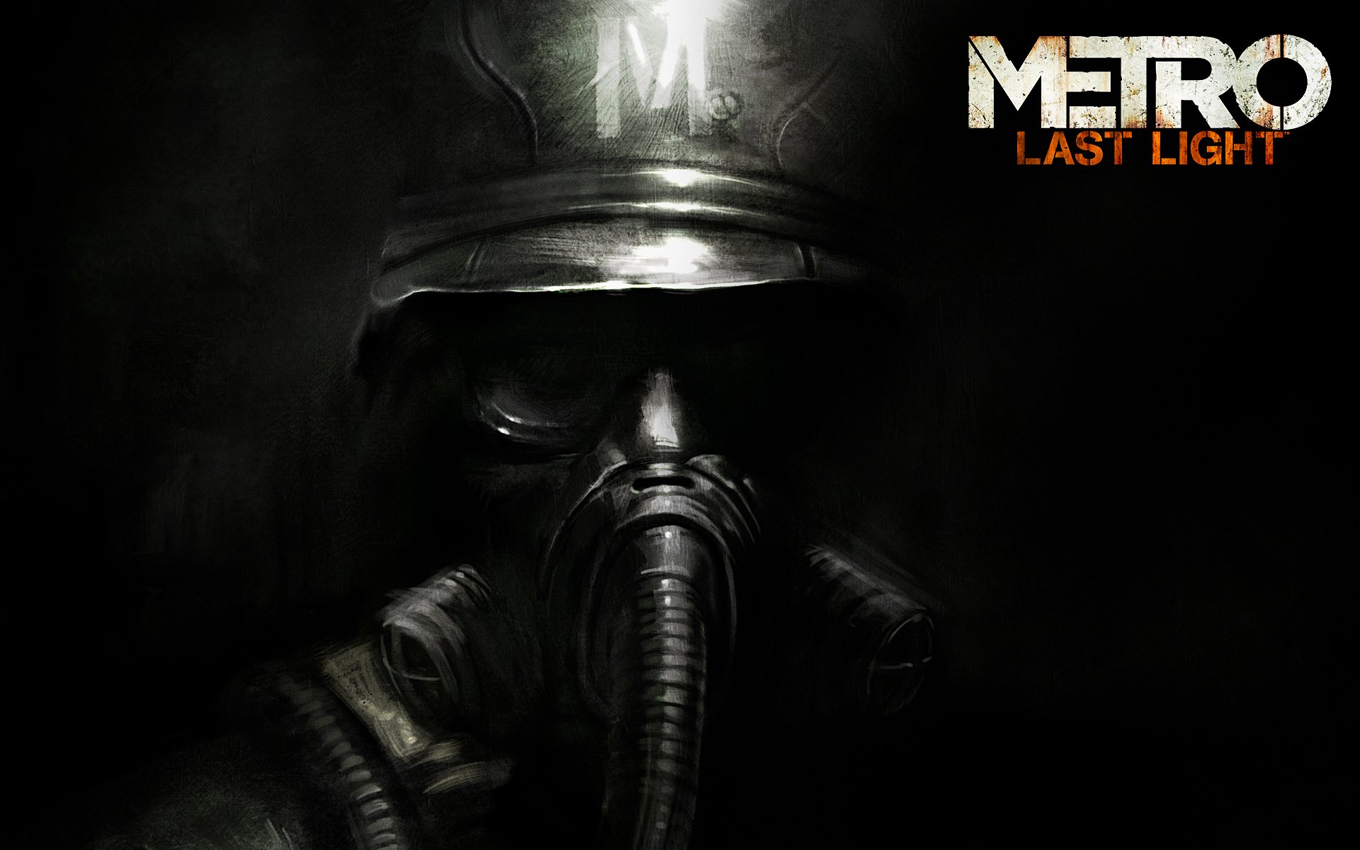 Metro : last light metro: ray of hope 4a games deep silver soldier gas mask helmet logo logo