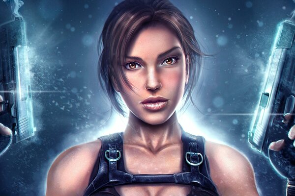 Lara Croft, the girl with the gun