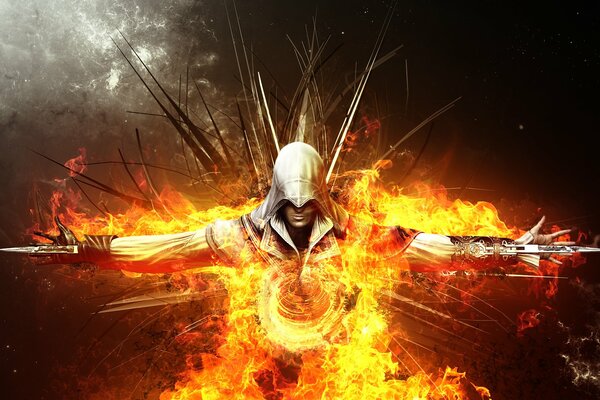 Abstrakcyjne tło Assassin s Assassin s Creed