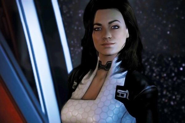 Miranda from Mass Effect who is looking at you