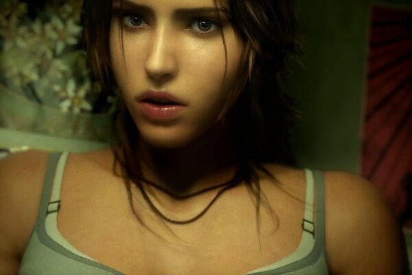 Look at Laov Croft from the tomb raider game
