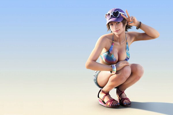 Miharu hirano smiles from the fighting game tekkev tag